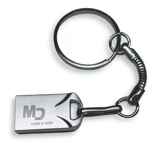 Mini Pendrive 16gb Tipo Chaveiro Masterdrive Platinum