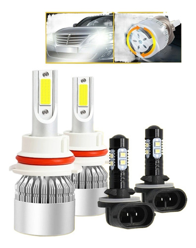 9007 881 Blanco Kit Faros Led Luz Alta/baja Para Dodge