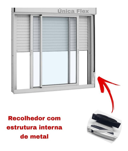 Recolhedor Para Persiana Janela Ideal Para Porta 8m Fita