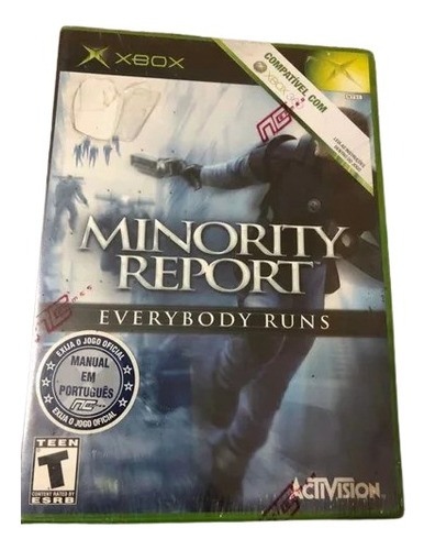 Minority Report Everybody Runs Xbox Clássico Lacrado!