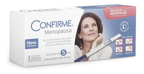 Teste De Menopausa Confirme 1 Teste + Frasco Coletor