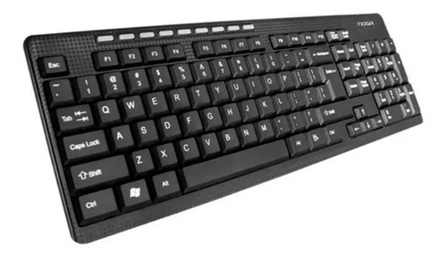 Teclado Con Cable Pc Usb Noga Nkb-410 Notebook Multimedia Ep Idioma Español Latinoamérica Color Del Teclado Negro