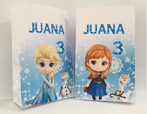 Bolsitas Golosineras Frozen X 30 Personalizadas Papel 150g