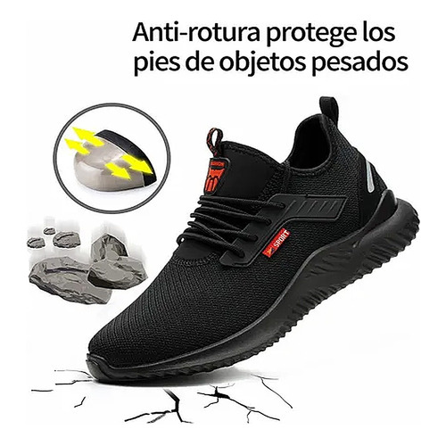 Zapato De Seguridad Industrial De Tenis Con Gorra