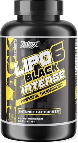 Nutrex Lipo 6 Black Intense Quemador Termogénico 120 Caps L