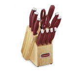 Set De 12 Cuchillos Cuisinart Con Bloque Rojo