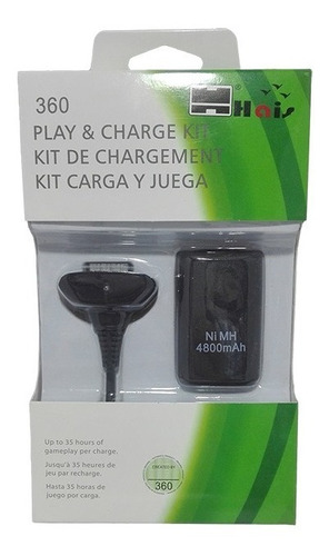 Kit Carga Y Juega 4800 Mah Xbox 360 - Residentgame