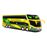 Miniatura Ônibus Expresso Brasileiro 4 Eixos 30 Centímetros