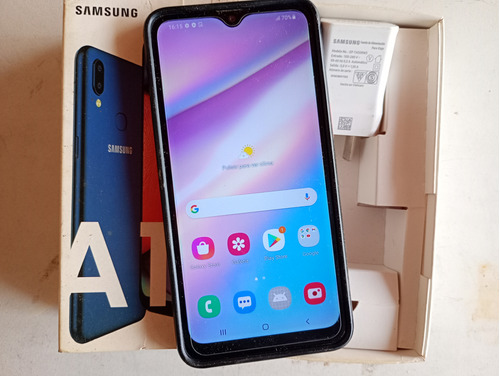 Celular Samsung Galaxy A10s Usado Con Funda, Pantalla Crista