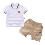 Conjunto De Bebé Ropa Para Niño De Camisa Shorts Con Estampa