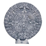 Figura Resina Para Acuario Calendario Azteca Mediano 30x28cm