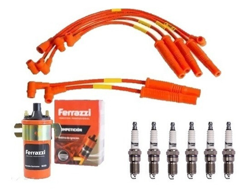 Cables Bobina Y Bujias Ferrazzi Ford Falcon Duraspark 3.6