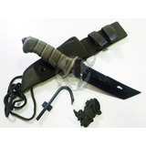 Cuchillo Tactico Yarara Facundo Rim 15 Tanto Verde Molle