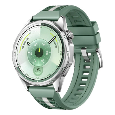 Smartwatch Huawei Watch Gt 6 46mm Reloj Inteligente Hombre, 1.47''AMOLED Pantalla, 21 Días de Batería, Ciclismo, GPS, NFC, ECG, SpO2, Compatible con iOS y Android, Correa Tejida Verde | Envío gratis