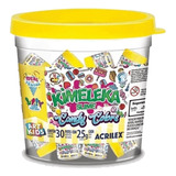 Balde Slime Kimeleka Candy Colors 30 Unidades Com Cheirinho