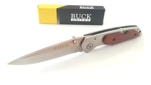 Navaja Buck Tactica Madera Wood Premium Calidad Edc Caja