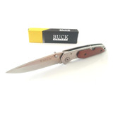 Navaja Buck Tactica Madera Wood Premium Calidad Edc Caja