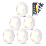 Luz Armario,6 Packs Luces Para Gabinetes Led Luces Nocturnas