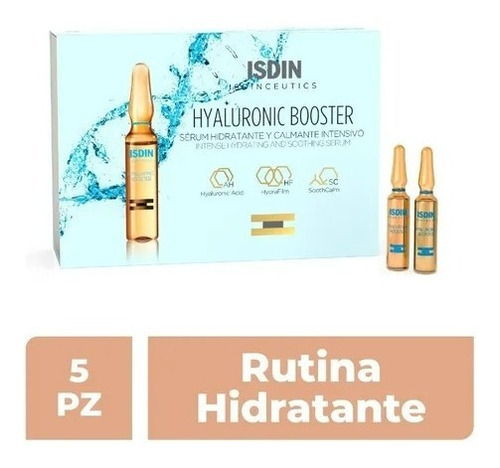 Sérum Hidratante Isdinceutics Hyaluronic Booster 5 Ampolletas