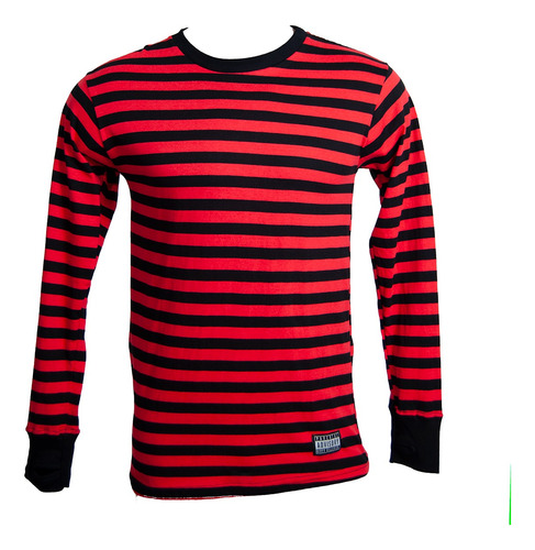 Remera Mangas Largas Rayada Hippy Killer Camiseta Freddy