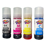Pack Tinta Sublimacion T544 De 70 Ml 4 Colores Para Epson