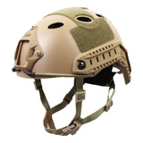 Casco Airsoft Paintball Ajustable Picatiny Enhanced Coyote.