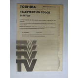 Manual De Instrucciones Toshiba Televisor Color 2125tla 