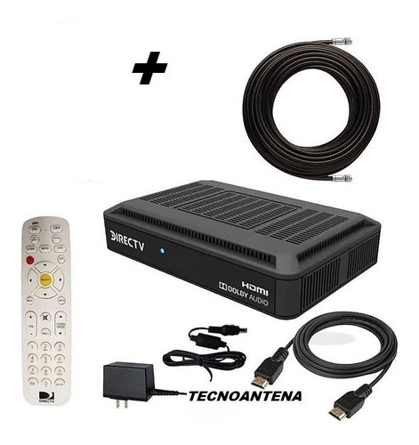 Decodificador Directv Hd Prepago Completo + Cable Coaxil