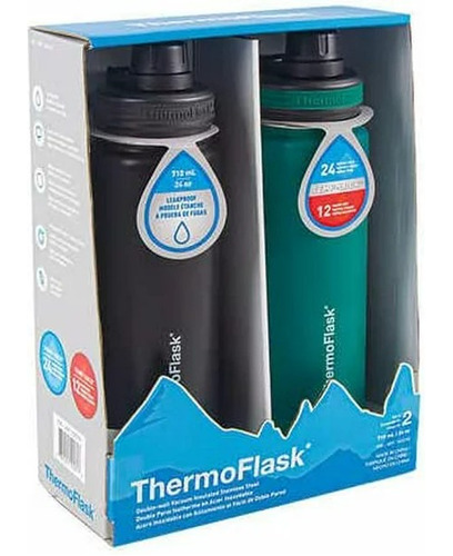 Paquete De 2 Termos Thermoflask 710ml 24oz