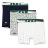 Boxer Lacoste Paq 3 Colores  De Caballero Mod 6h6563-51  