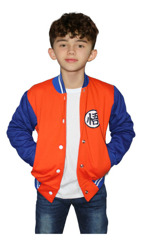 Chaquetas Béisbol De Goku Dragon Ball  Chamarra Para Niños