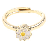 Anillo Giratorio De Oro Rosa For Creative Para Mujer Daisy F