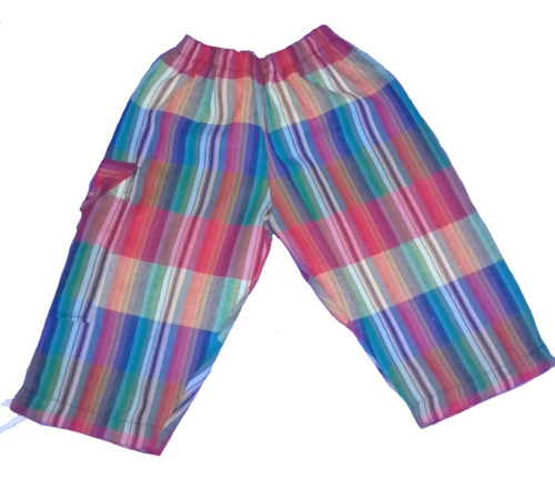 Pantalon Bali Bahiano Payaso Artesanal Multicolor Para Niñ@s