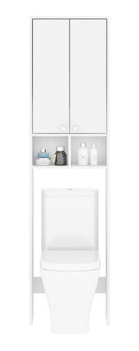 Estante Organizador Mueble Baño Blanco 2 Puertas Gb15