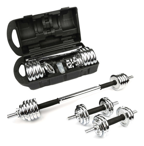 Set De Mancuernas Ajustables Best Hasta 15kg Con Estuche