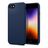 Spigen Silicone Fit Funda P/ iPhone SE 3 2020 8 7 Azul