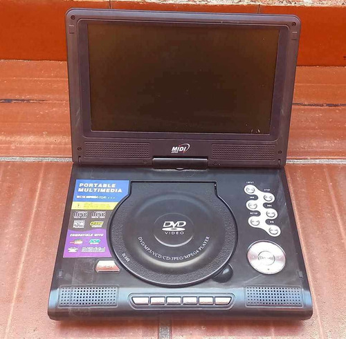 Dvd Player Portátil Midi Japan - Para Arrumar Ou Peças 