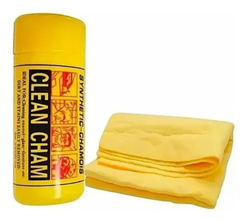 Paño Chamois Gamuza Húmeda Súper Absorbente 43x32 Cm Color Amarillo