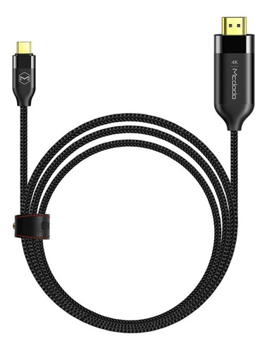 Cable Usb Tipo C A Hdmi 4k Reforzado Con Chapa De Oro 2m