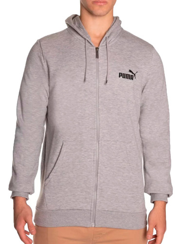 Campera Puma Lifestyle Hombre Ess Logo Gris Cli