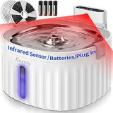 Fuente De Agua Para Gatos Inalambrica Sensor Infrarrojo 2 Lt