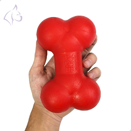 Brinquedo Pet Cachorro Osso Anti Stress Porte Médio Big Bull Cor Vermelho