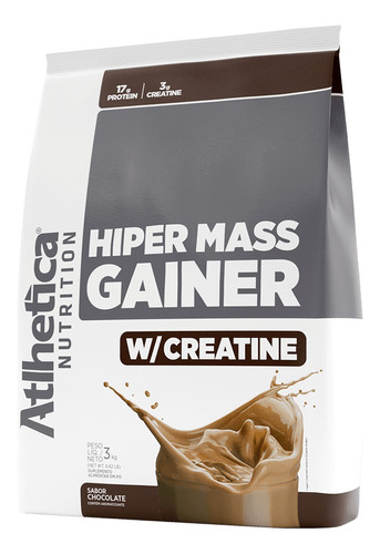 Hipercalórico Hiper Mass Gainer 3kg Com Creatina - Atlhetica
