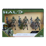 Halo Surtido De 3 Figuras De 4 Pulgadas, Marines Unsc Con Fa