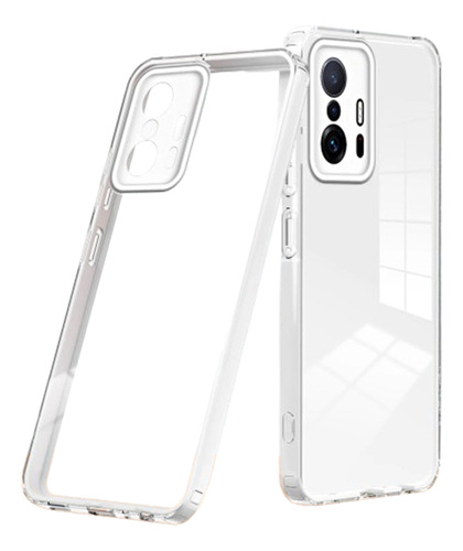 Funda Para Xiaomi 11t Pro 5g 2 En 1 Transparencia Sin Huella