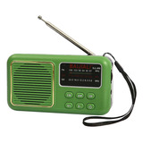 Mini Radio Portátil Con Batería De Banda De Onda Completa, 5