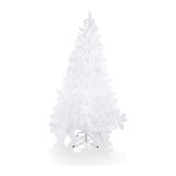 Árbol De Navidad Blanco Artificial De 7 Pies Con Soporte De 