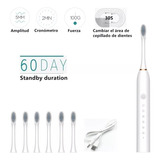 Blanco Cepillo Electrico Dental Recargable+6cabezales Gratis