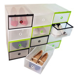 Organizador De Zapatos Cajoncito P/12 Talle 44 Transparente