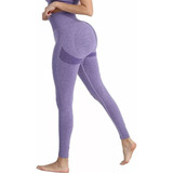 Jacquard Smile Yoga Pants - Púrpura L